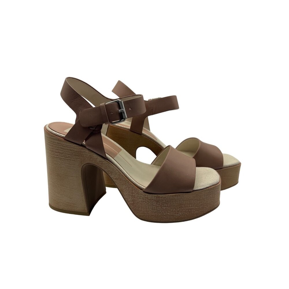 Dolce Vita Womens Brown Platform Chunky Heel Sandals Size 7 - Picture 3 of 9